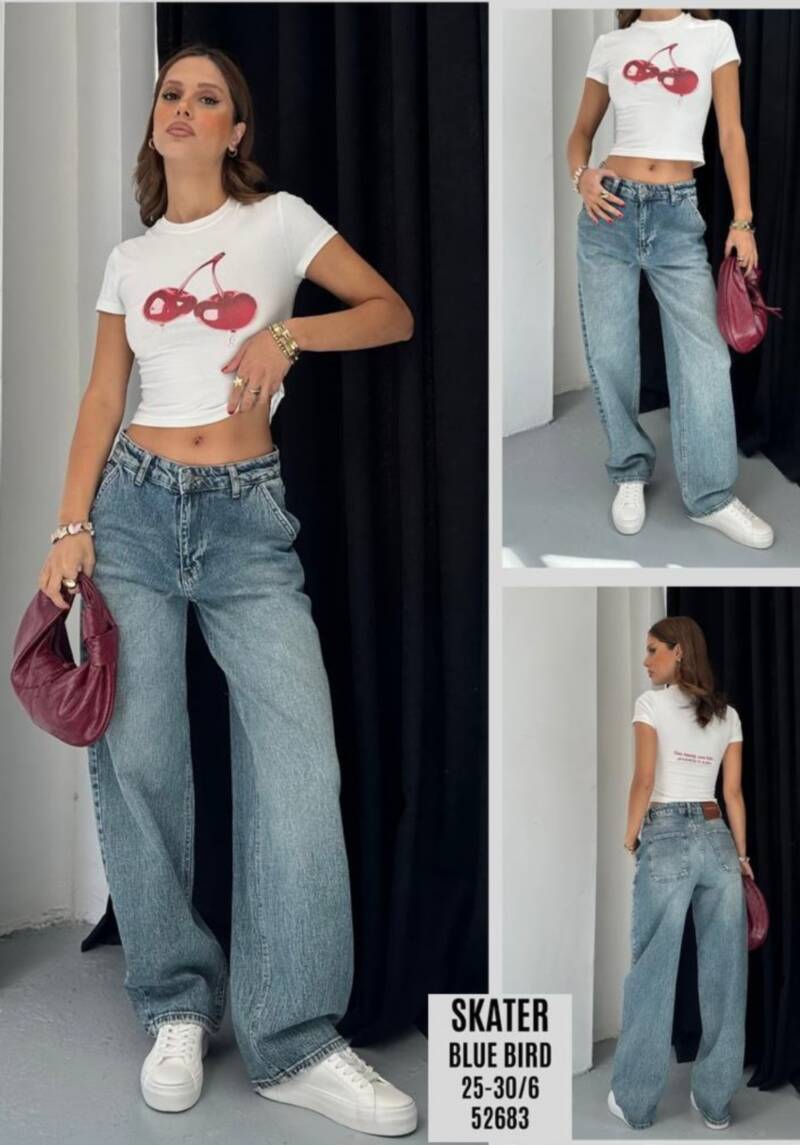 Spodnie damskie jeansy Roz 25-30, 1 Kolor Paczka 6 szt